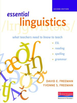 cover image of Essential Linguistics